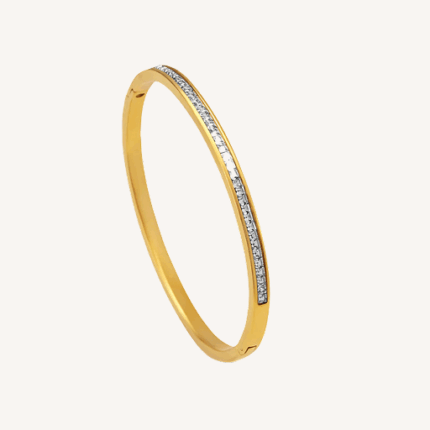 Sparkling Line Bangle Bracelet