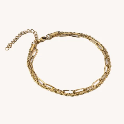 Golden Weave Anklet