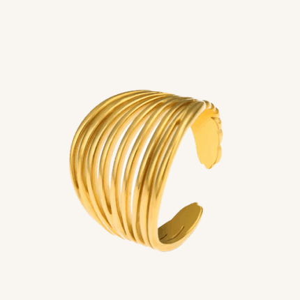 Gold Hollow Ring